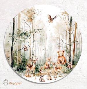 Muurcirkel Dreamy Woods 80 cm sale Muurcirkel Dreamy Woods 80 cm sale