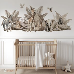 Behang Jungle naturel Little ones op maat Behang Jungle naturel Little ones op maat