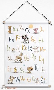 ABC poster boerderijdieren ABC poster boerderijdieren