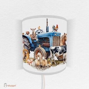 Wandlamp Farmlife tractor blauw Wandlamp Farmlife tractor blauw