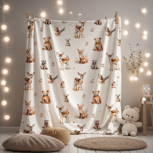 Deken fleece Dreamy woods Deken fleece Dreamy woods
